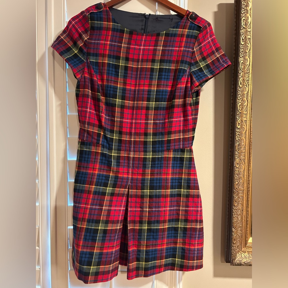 Brooks Brothers vintage plaid tartan dress